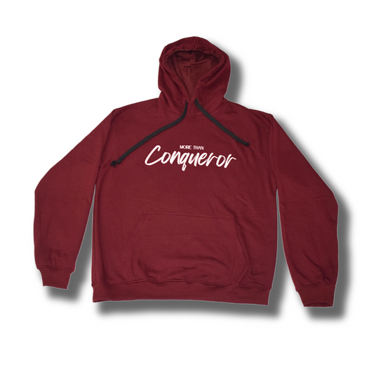 Conqueror | Maroon Fleeced Hoodie